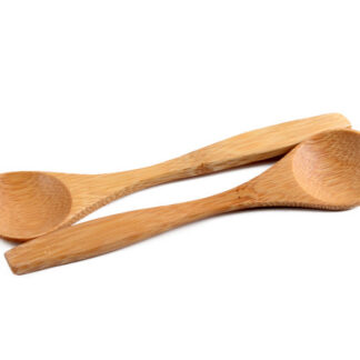 Biodegradable Bamboo Wood Serving Tea Soup Spoon Set for Coffee Salad Ice Cream Honey Long Handle Wo