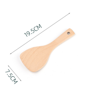 Wooden Heat Resistant No Paint Non Stick Kitchen Tool Cooking Utensil Sets With Spatula Spoons and L