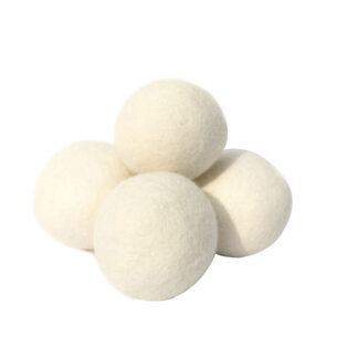 Premium Eco-friendly White Wool Dryer Balls Natural 100{f0a14fee0434e70c596efc65b180b3749488358a787b00a03dae44349b2941f1} Pure Wool Fabric Softener Reusable Organic